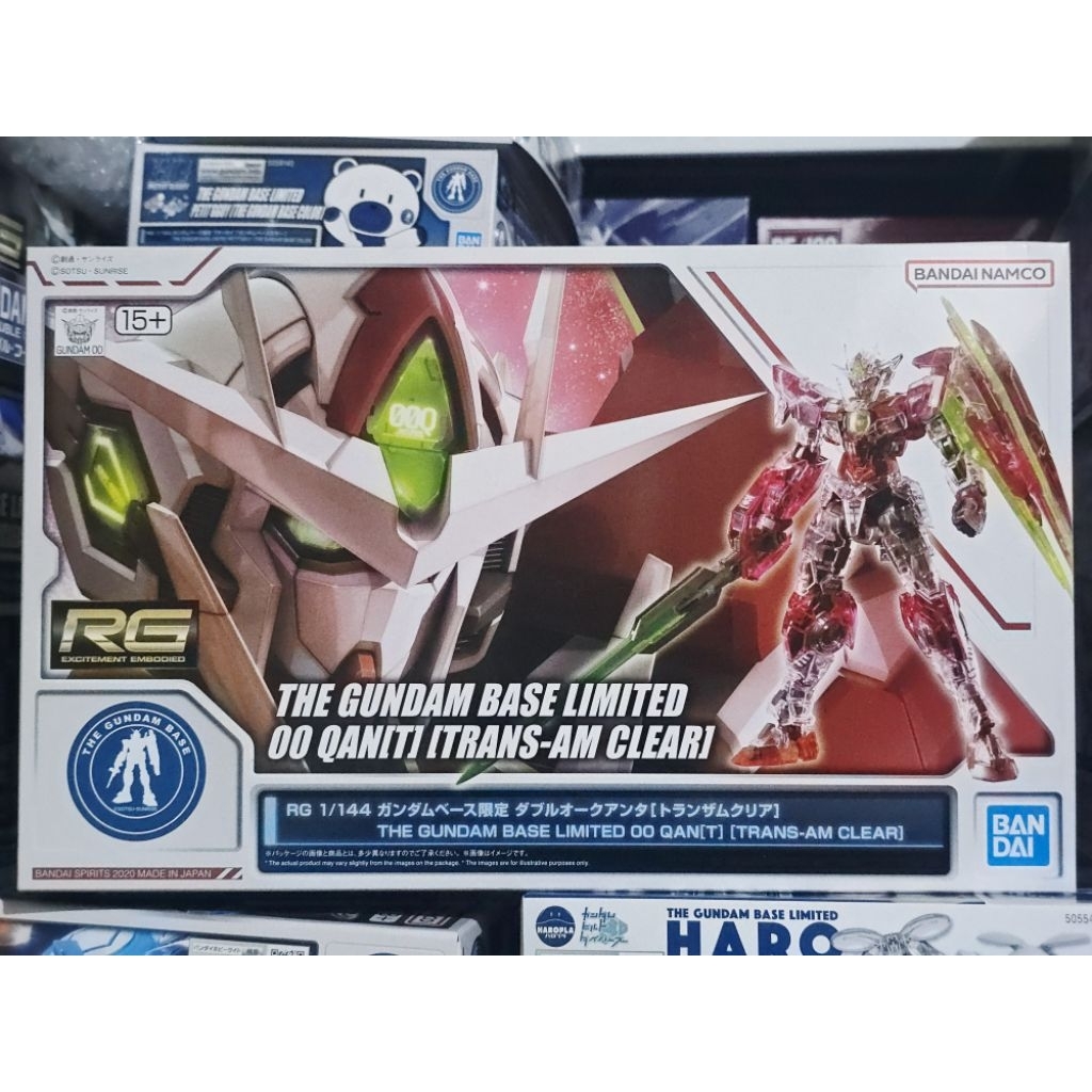 (พร้อมส่ง) RG1/144 OO QAN(T) (TRANS-AM CLEAR) THE GUNDAM BASE LIMITED