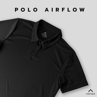 AWAKE เสื้อคอปกโปโล POLO AIRFLOW เสื้อโปโลใส่สบาย เสื้อโปโลส…