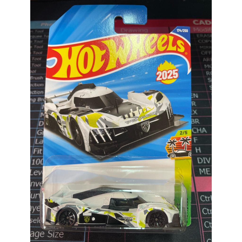 รถฮอทวีล Hot Wheels Peugeot 9x8 Hypercar / Hypervoiture⚪️🟢⚫️ปี 2025