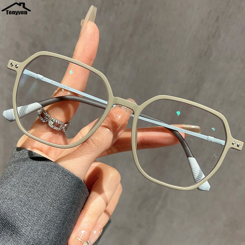 COD-⚡แว่นตาป้องกันแสงสีฟ้า ความละเอียดสูง แฟชั่น แว่นอ่านหนังสือ กรอบใหญ่+150~+250