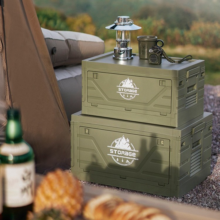 NeatBox กล่องเก็บของแคมป์ปิ้ง พับได้ วางซ้อนได้ แข็งแรง พลาสติก PP ใช้ได้ทั้งในบ้านและนอกบ้าน