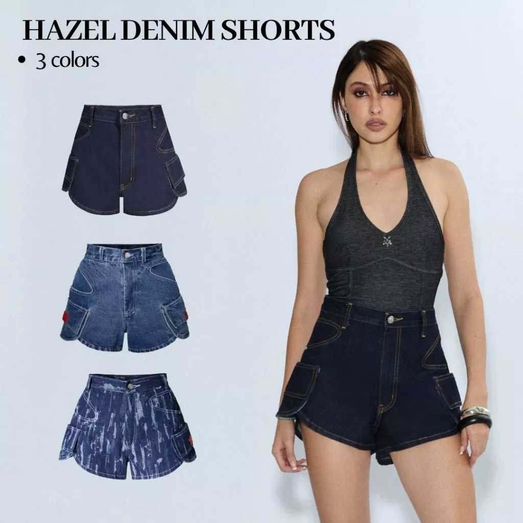 Merge Official - Hazel Denim Shorts Merge (พร้อมส่ง)