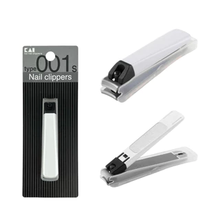 New! กรรไกรตัดเล็บ KAI Nail Clippers Type Black&White - 001 แบบใบมีดตรง น้ําหนักเบา ไม่กระเด็น อุปกรณ์ตัดเล็บ จากญี่ปุ่น
