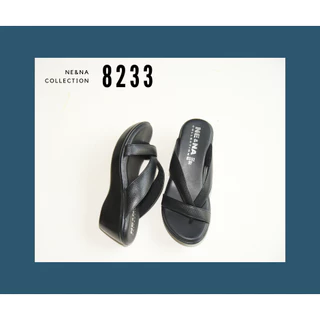 รองเท้าเเฟชั่นผู้หญิงเเบบเเตะสวมส้นตัน No. 8233 NE&NA Collection Shoes