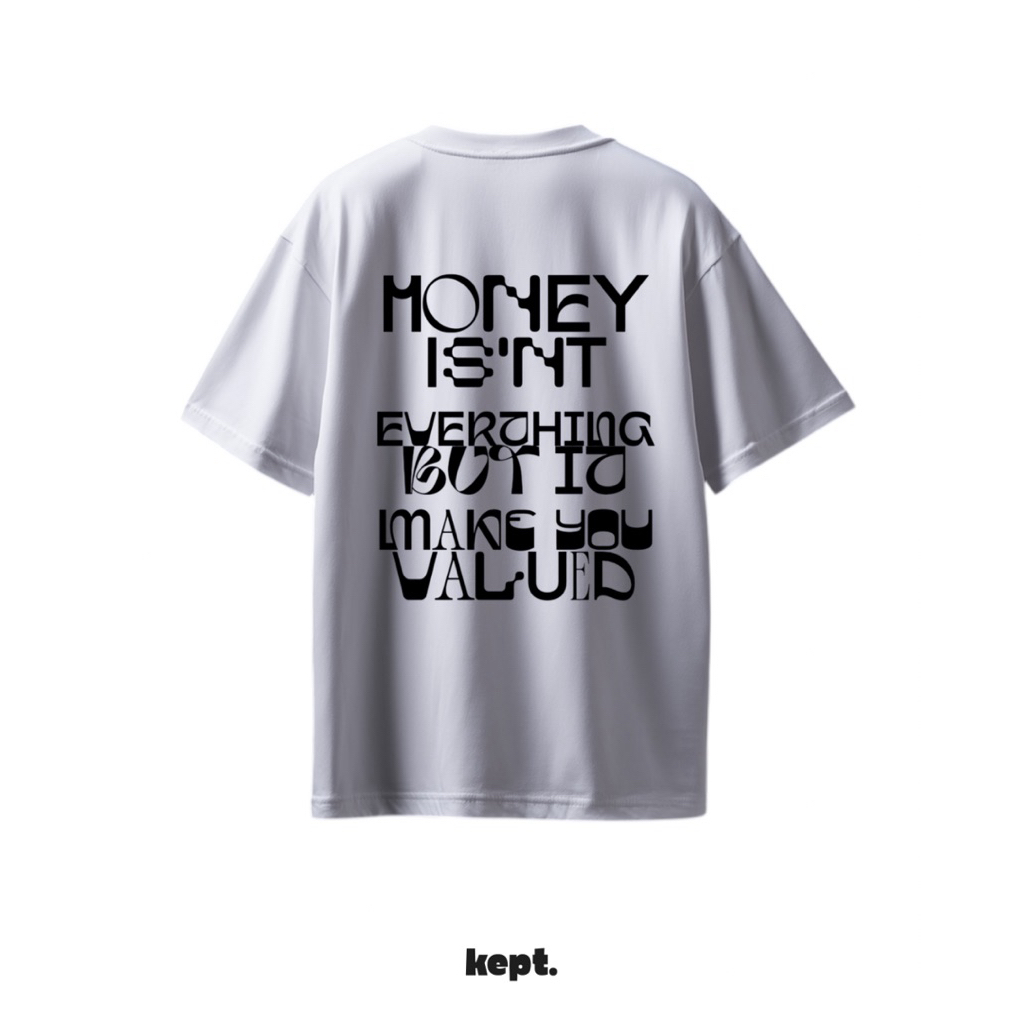 Kept เสื้อยืด Oversize รุ่น Valued Club เสื้อผู้หญิงผู้ชาย Streetwear ผ้าคอตตอน 100% Comb No.32