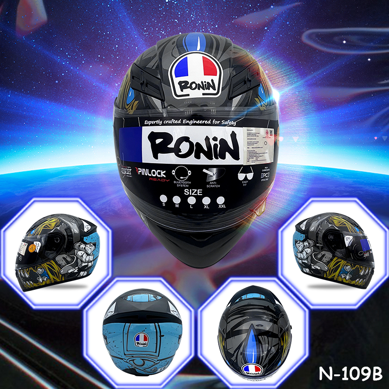 【ลดราคาล้างสต็อก】999-หมวกกันน็อกเต็มใบ N รองรับการติดตั้ง แถมฟรีถุงผ้าใส่หมวกมีชิวสองชั้น - รูปที่ 2