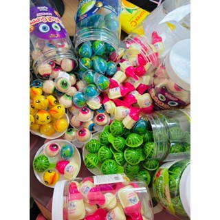 (1กระปุก30ชิ้น)ลูกใหญ่เยลลี่3D  เยลลี่ลูกตา เยลลี่ลูกโลก แพ็…