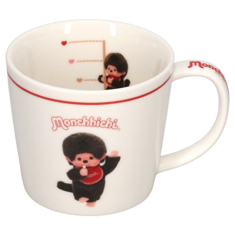 แก้วมัค Monchhichi (แบบเรียบ) [วัสดุ] เซรามิก [ขนาด] ประมาณ Φ8.8 x สูง 8 ซม. [ความจุ] ประมาณ 220 มล.