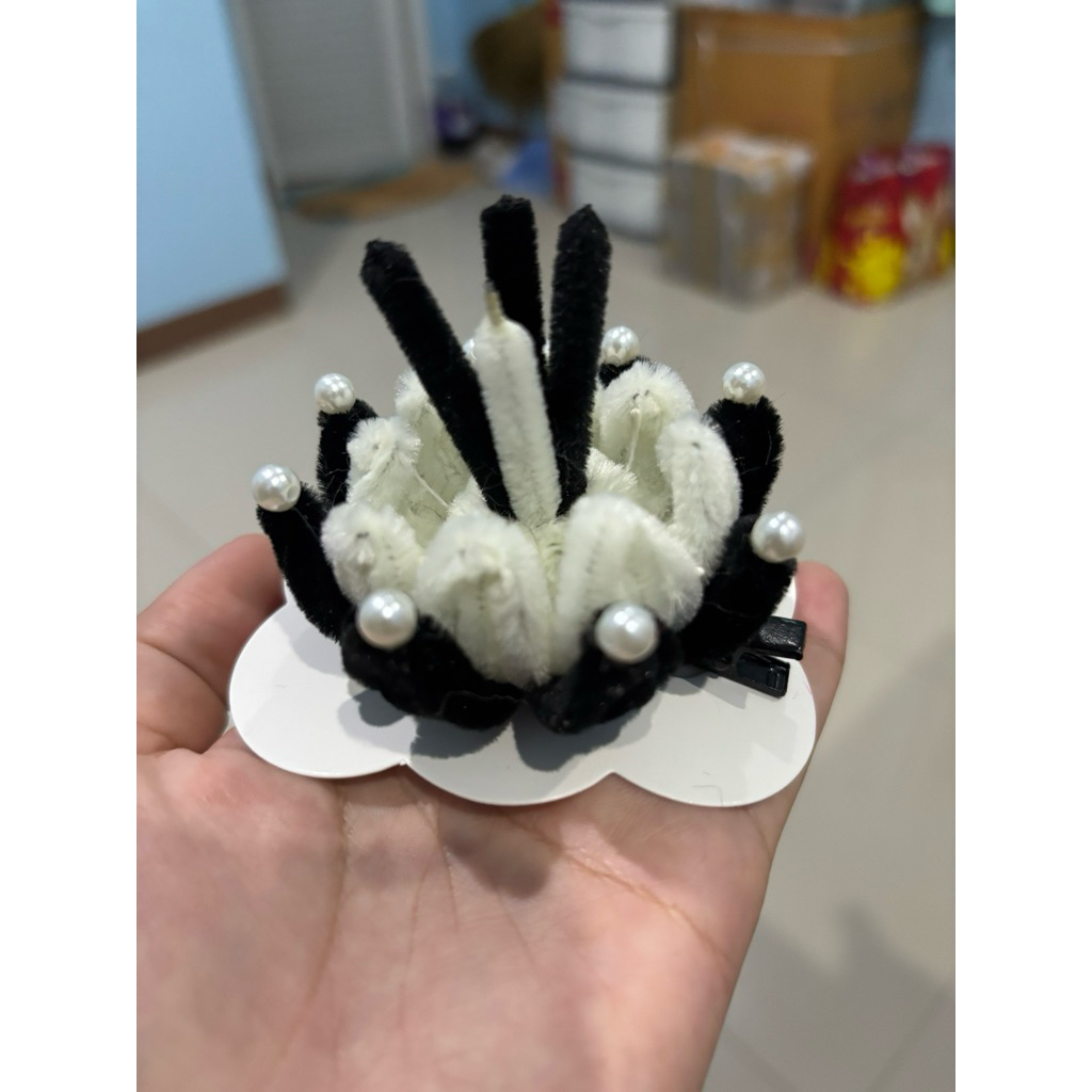 กิ๊บกระทงติดผม คาดผม ดอกไม้คละสี ลวดกำมะหยี่ กิ๊บแฟชั่น วันลอยกระทง กระทงอาลัย กระทงถวายความภักดี