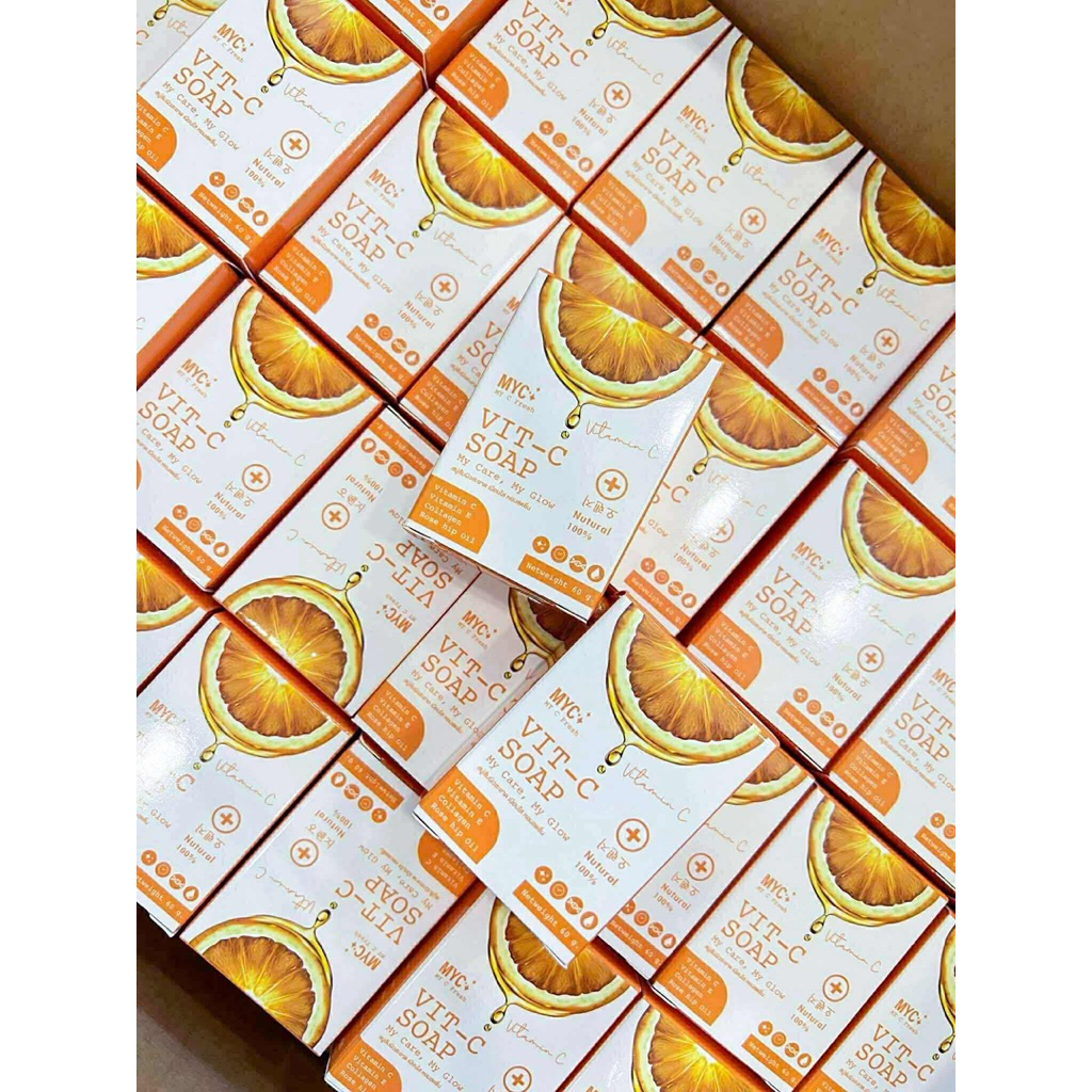 สบู่ลดสิว หน้าใส ✨My C Fresh Vit-C Soap✨(ของแท้100%) หน้าใส ไร้สิว