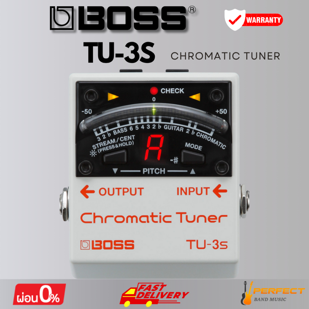เอฟเฟกต์กีตาร์ BOSS TU-3S Chromatic Tuner * กรุณาสอบถามก่อนสั่งซื้อ *