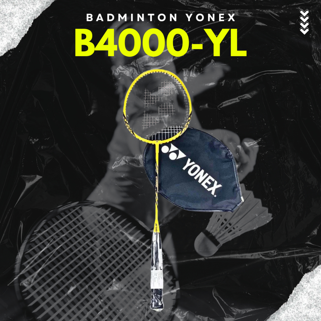 (ของแท้ 100%) YONEX แบตมินตัน รุ่น B4000-YL สีเหลือง (1ไม้)