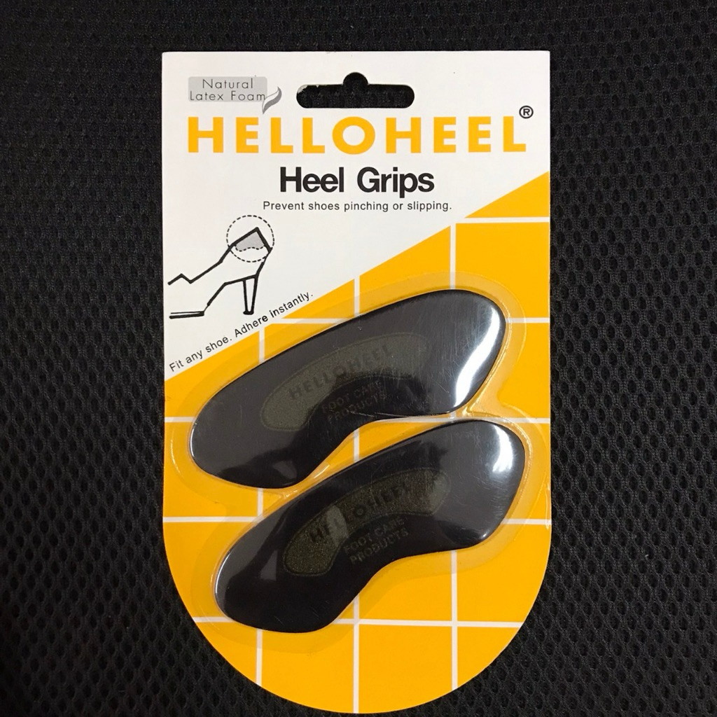 East Helloheel แผ่นป้องกันรองเท้ากัด สีดำ 1คู่ นุ่ม หนา2มม. แท้ heel grips