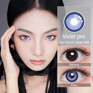 [5 สีสุดเท่!] คอนแทคเลนส์สี 14.5 มม. เลนส์ใหญ่: แดง + น้ำเงิน + ม่วง + เหลือง + เทา! สินค้าขายดี ฮิตสุดๆ! เหมาะสำหรับเล่