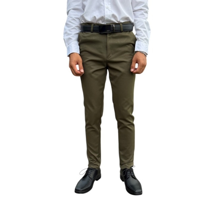 กางเกงขายาวผ้าชิโน่ผ้ายืด - รูปที่ 7