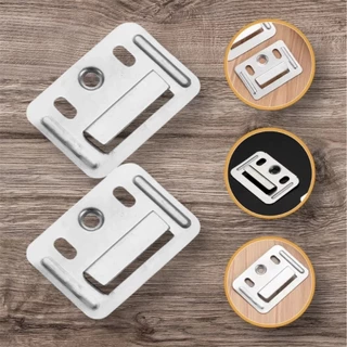 🍉COD🍉100 ชิ้น แตนเลสแผงผนังหัวเข็มขัด คลิปล็อคไม้ระแนง WPC Wall Panel Connector เฟอร์นิเจอร์หัวเข็มขัด หัวเข็มขัด PVC