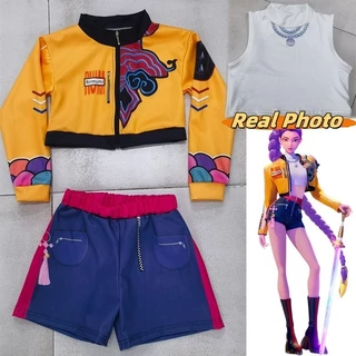 คอสเพลย์เครื่องแต่งกายสาว 2026ใหม่ K-Pop Mira Rumi Zoey Demon Hunters 3Dสไตล์ บทบาทเล่น/ฮาโลวีน