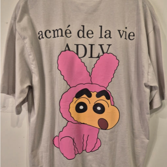 Acme de la vie ADLV Shinchan and Friends Shot Sleeve T-Shirt (Shinchan Friends, Action Kamen)