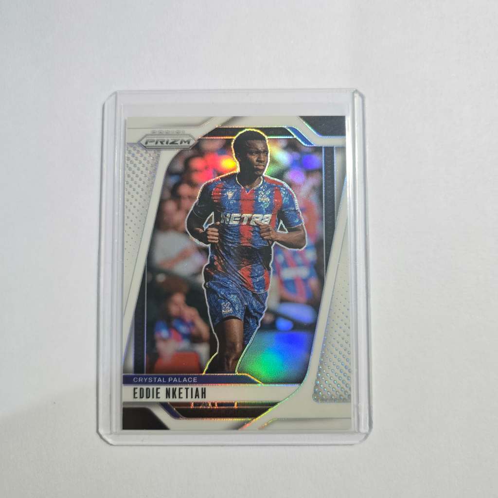 การ์ดบอล Panini Prizm 2024/25 Eddie Nketiah Crystal Palace Prizm 11/35 ของแท้ หายาก พร้อมเคสแข็ง