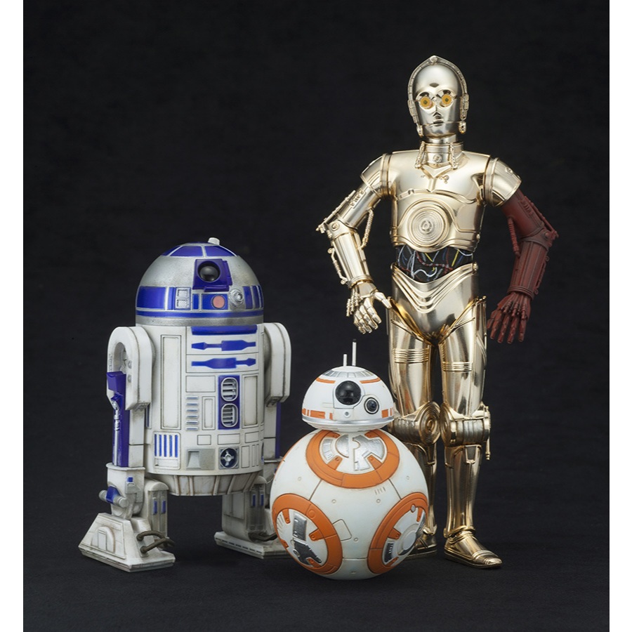 [เเชทก่อนสั่งทุกครั้ง!!] R2-D2 and C-3PO with BB-8 1/10 (Kotobukiya) มือ2 เเกะเช็ค (พร้อมส่ง) Star W