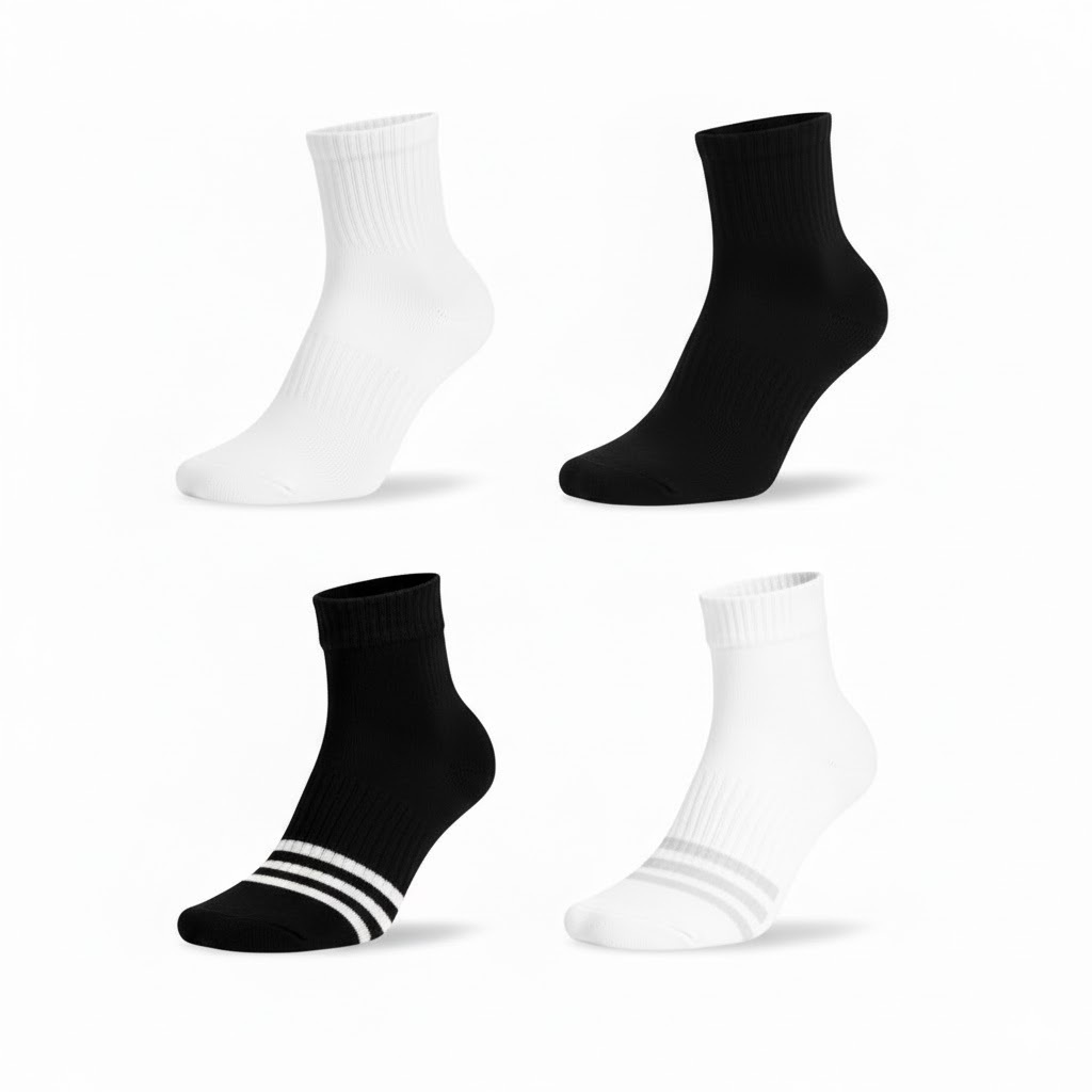 Everyday Cushioned socks ถุงเท้าเทรนนิ่งหุ้มข้อ ถุงเท้าข้อยาวกีฬาชาย/หญิง ระบายอากาศดี