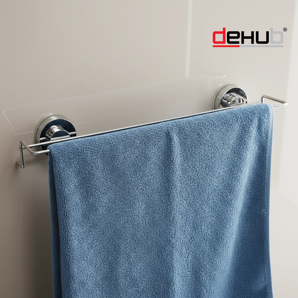 Dehub Towel Hanger R - S60 ตะขอแขวน ติดผนัง ไม่ต้องเจาะผนังให้เป็นรู ตัวแขวน ตะขอแขวนอเนกประสงค์