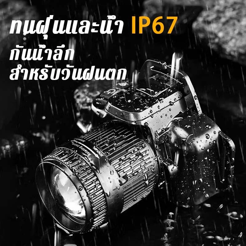 Thaishun U8 ไฟฉายคาดหัว ปรับแสง 3 สี จอแสดงแบตดิจิทัล thumbnail 7
