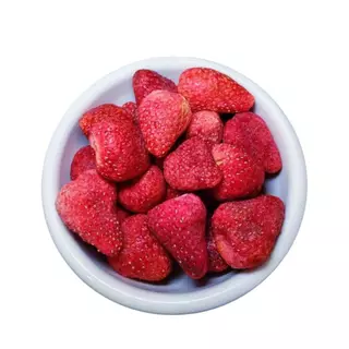 สตรอว์เบอร์รี่ ฟรีซดราย ลูกใหญ่ Freeze dried Strawberry กรอบ อร่อย หวานอบเปรี้ยว