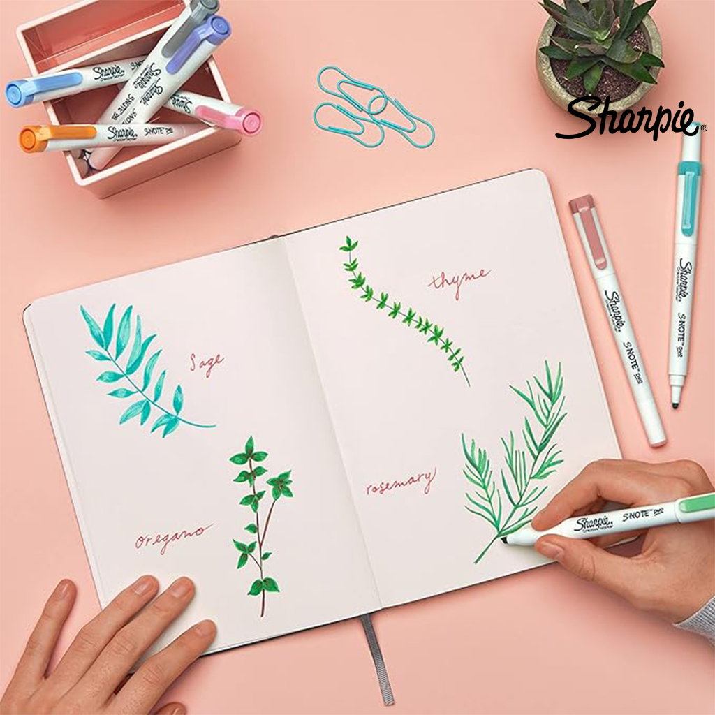 Sharpie S-Note ปากกาชาร์ปี้ ดูโอ ไฮไลท์ 2in1 *แพ็ค 16 ด้าม* Sharpie S-Note Duo Twin Tip — صورة 3