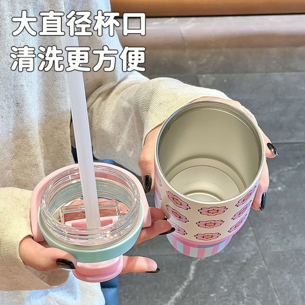 แก้วสุญญากาศ แก้วเก็บความเย็นสแตนเลส316ขาน900mlพร้อมหูหิ้ว - รูปที่ 5