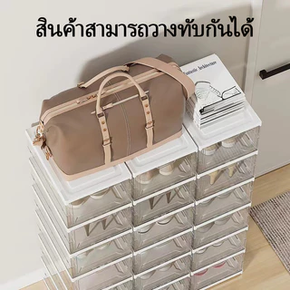 XR Chooseกล่องรองเท้า/ตู้เก็บรองเท้าพับได้ - ประตูแม่เหล็กใส พร้อมใช้งานทันทีที่เปิด ติดตั้งง่ายด้วยแผ่นอะคริลิกหนาพิเศษ
