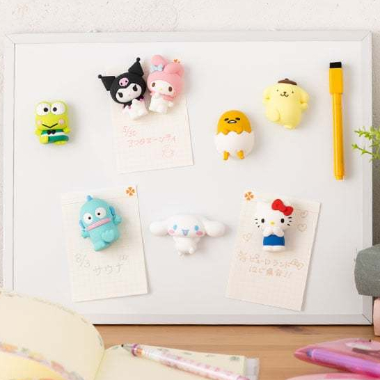 ส่งตรงจากญี่ปุ่น Sanrio characters Hobby Collection Souvenir birthday valentine christmas gift Fridge Magnet Hello Kitty Kuromi Cinnamoroll my melody Japanese Pattern baby design