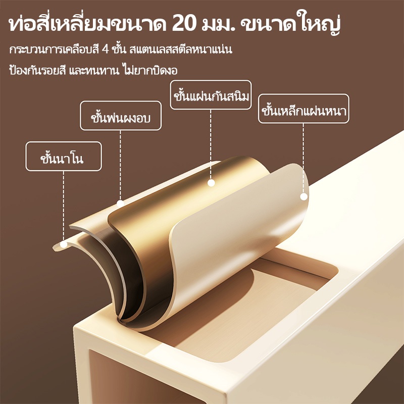 ชั้นวางของเหล็ก ล้อสากล 360° มีล้อ ชั้นวางของ ชั้นรถเข็น ใช้งานได้เอนกประสงค์ ใช้วางในครัว ใช้วางหนังสือ โครงเหล็ก กันสน - รูปที่ 6
