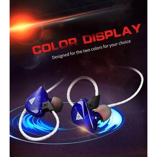 QKZ รุ่น CK5 หูฟังอินเอียร์ สเตอริโอ HiFi คล้องหู ควบคุมสายสนทนา มีไมโครโฟน Earphone Sport ไดนามิกสำหรับ IOS/Android