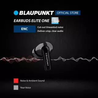 BLAUPUNKT หูฟังบลูทูธไร้สาย WIRELESS STEREO รุ่น ELITE ONE กันน้ำระดับ IPX5 พกพาสะดวก เชื่อมต่อง่าย ตัดเสียงรบกวน
