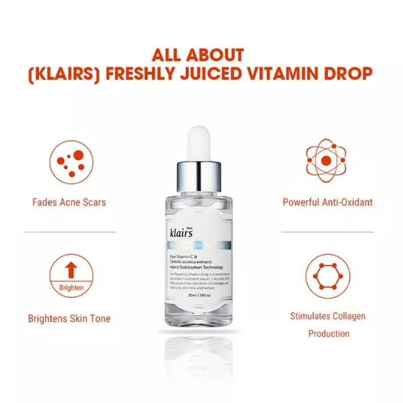 Klairs Freshly Juiced Vitamin Drop 35ML - เซรั่มบำรุงผิวหน้าวิตามินซีเพื่อผิวกระจ่างใส - รูปที่ 7
