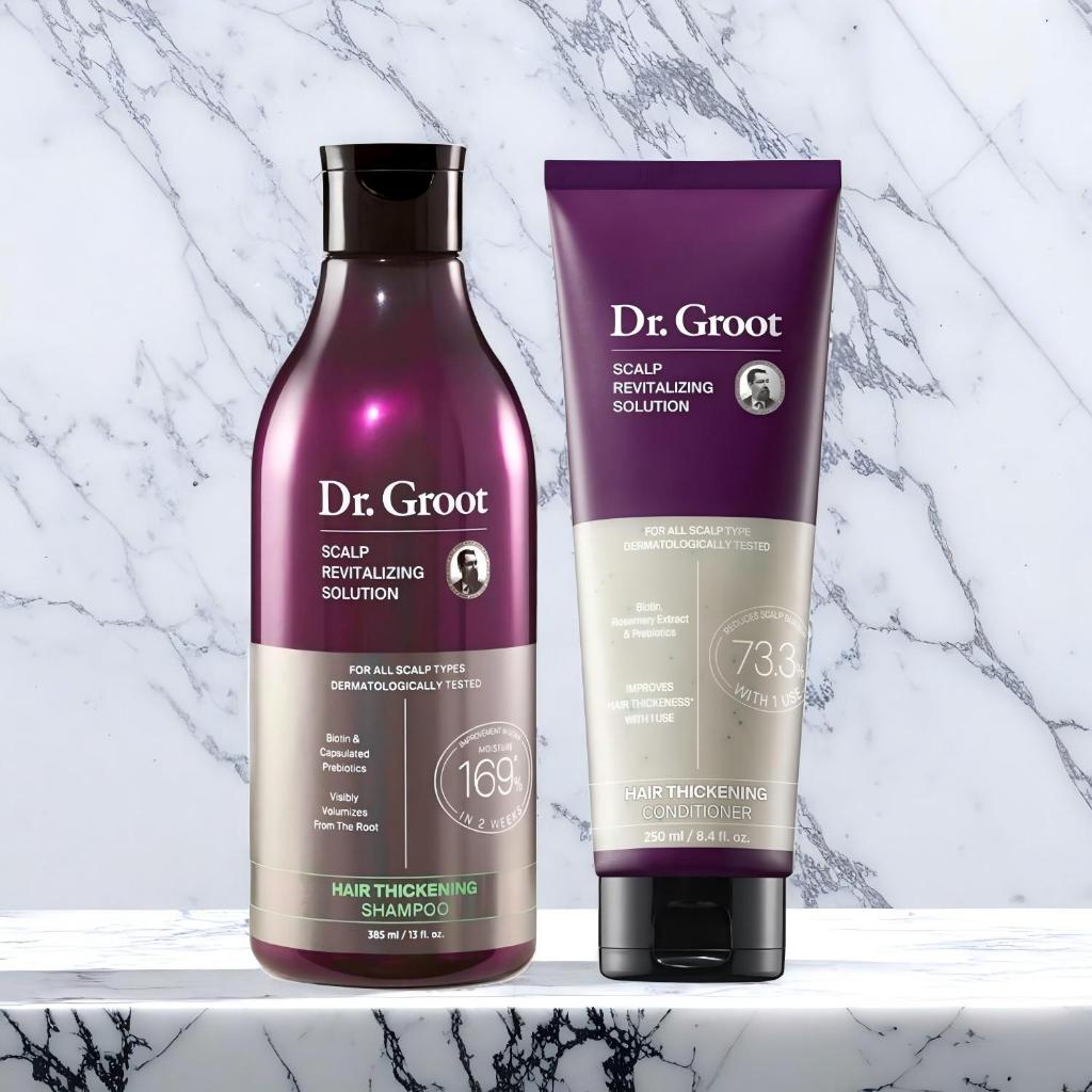 Dr.Groot Thickening Shampoo & Conditioner for Hair Loss – for Hair Thinning, Shedding
