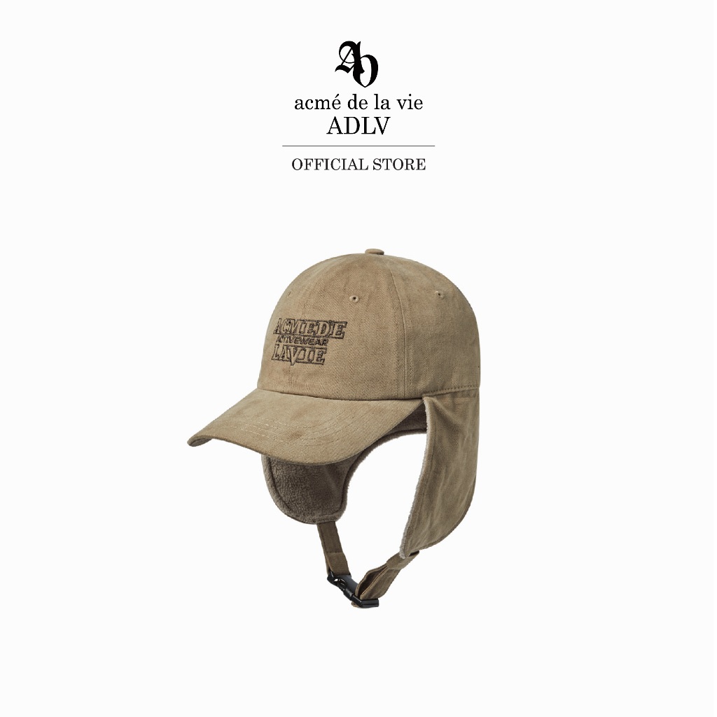 ADLV [acme de la vie] หมวก Earmuffs Patch Ball Cap Brown (50062SEMCAU_H5BRXX)