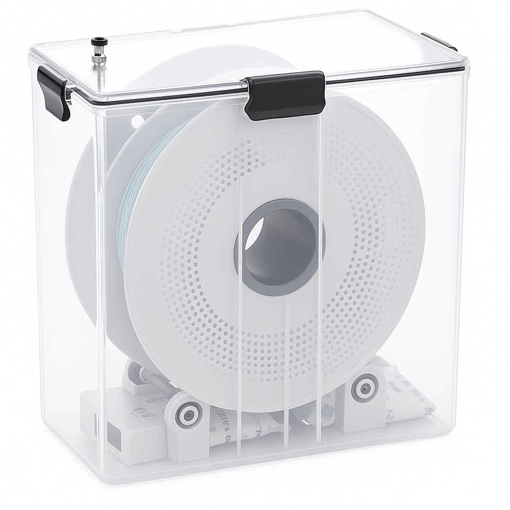 3D Printer Filament Dry Box สำหรับจัดเก็บเส้นพร้อมแกนแขวนSpool