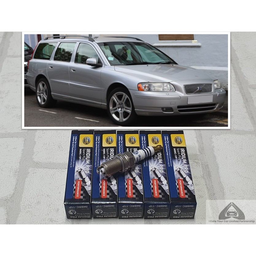 หัวเทียน อิริเดียม Volvo V70 II ( 1999 - 2008 ) ชุด 5 หัว ระยะการใช้งาน 100,000 กม : Hella IM8RC-11P