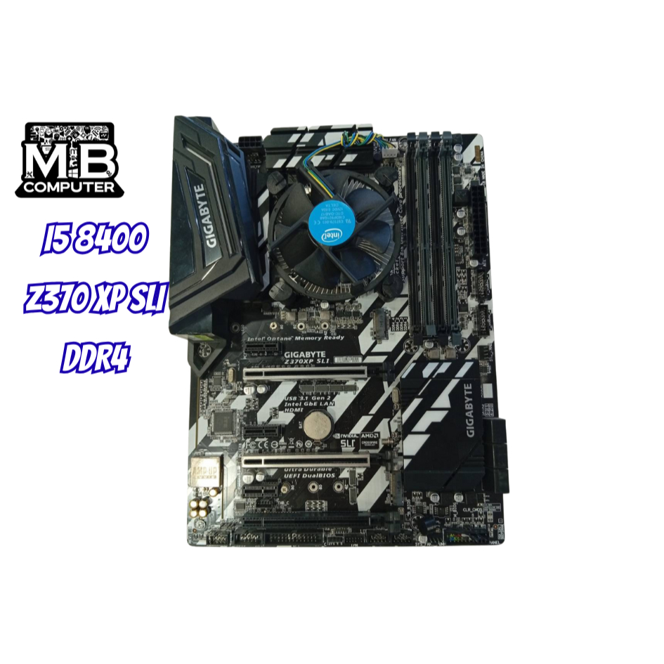 🔥CPU + Mainboard 🔥(ซีพียูพร้อมเมนบอร์ด มือสอง) Intel Core i5 8400 1151 / GIGABYTE Z370XP SLI