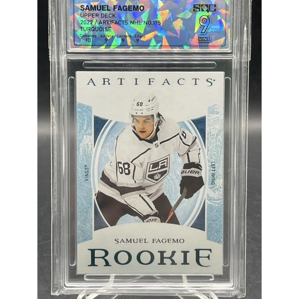 🏒 SQC 9 MINT Samuel Fagemo 2022-23 Artifacts Turquoise Rookie Card RC Kings #175