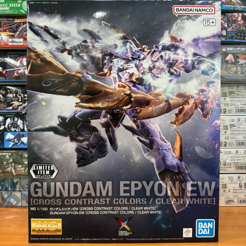 {พร้อมส่งมีแบบด่วน}(กล่องบุบมีรอย)LIMITED BANDAI MG 1/100 GUNDAM EPYON EW [CROSS CONTRAST /CLEAR WHI