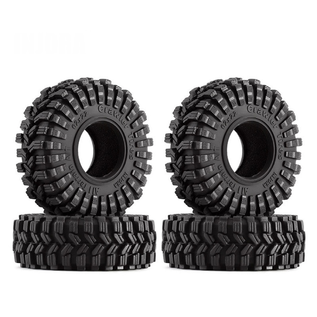 INJORA 1.0" 62x22mm King Trekker A/T Tires Send From Bangkok 🇹🇭