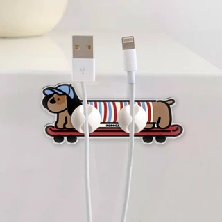 🏷️[Home]🐶 ที่เก็บสายชาร์จ สายเคเบิล แบบตั้งโต๊ะ ไม่ต้องเจาะรู 🐶Kitchen Cable Plug Hook ไอเทมแต่งห้อง จัดระเบียบสายชราจ