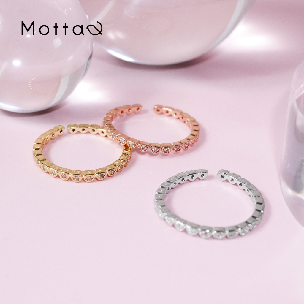 Motta Ring แหวนชุบทองคำขาว เรียบหรูใส่ได้กับทุกลุค