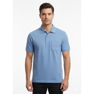 เสื้อสีฟ้า (ชาย)แขนสั้น  LOGCABIN รุ่น9001/01, 9002/01