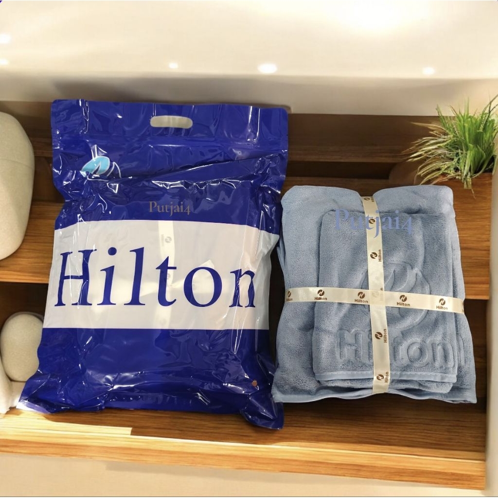 ผ้าขนหนูเกรดโรงแรม hitton set 2 ชิ้น ผืนใหญ่ ซับน้ำดีมาก ราคา ถูกที่สุด ดีลบีเคเค แกลเลอรีภาพที่ 8