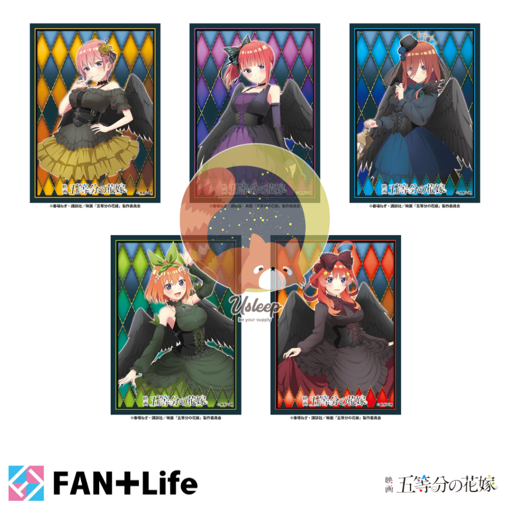 Illustration Sleeve NT Movie Gotoubun no Hanayome : Nakano Ichika, Nino, Miku, Yotsuba, Itsuki - ซองใส่การ์ด