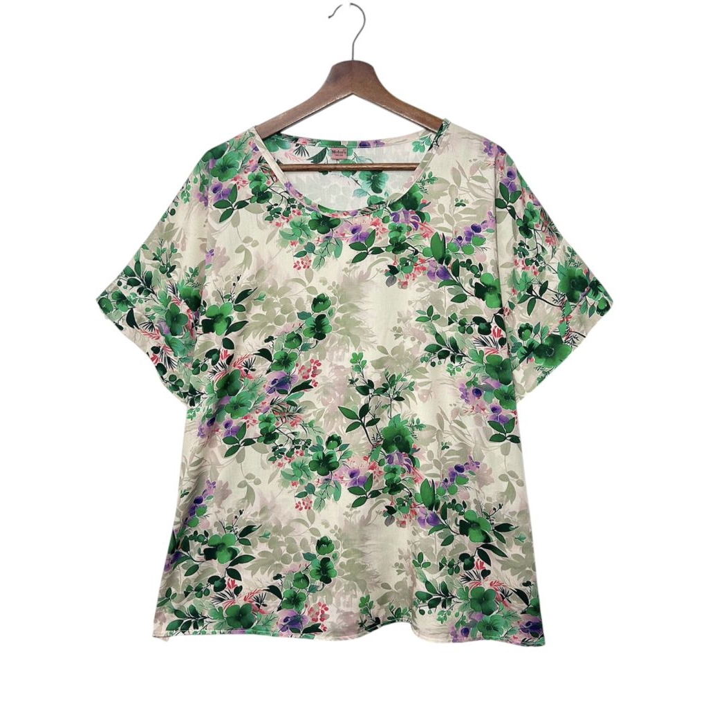 เสื้อสาวอวบผ้าสปัน อก 50 นิ้ว ใส่เย็นสบาย